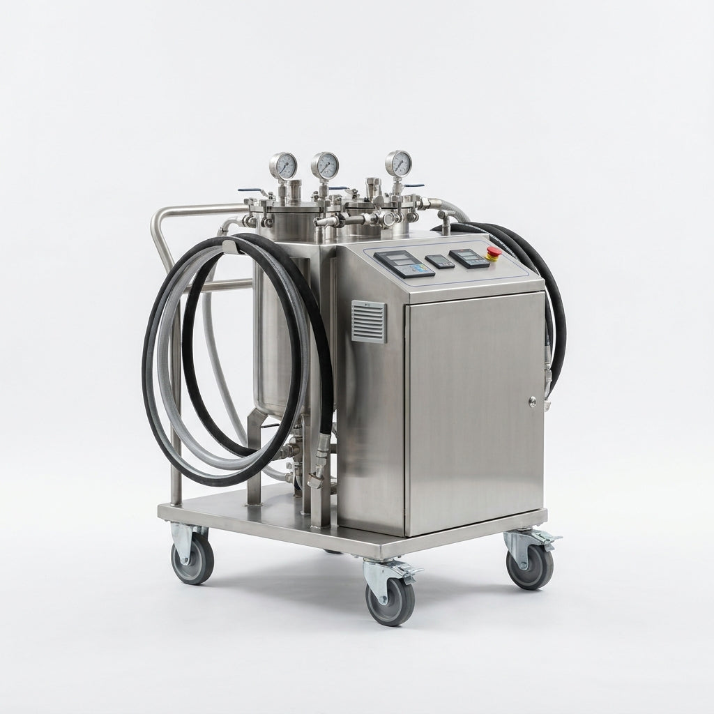 BIND Parker 10Pfcc220q10qbvpi1 Hydraulic Oil Filter Cart 1 Hp 115V Ac