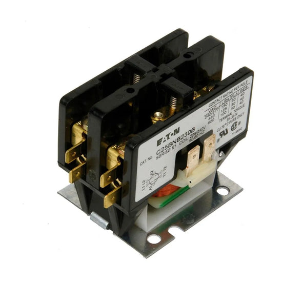 Contactor de proposito definido bobina 110-120 VCA 50/60 Hz 2P 30A 600V No rever