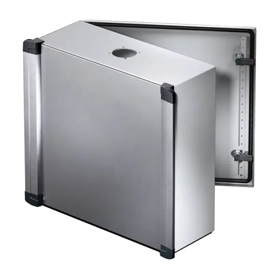CP Caja de mando con asas laterales de chapa de acero 380x380x210mm IP55