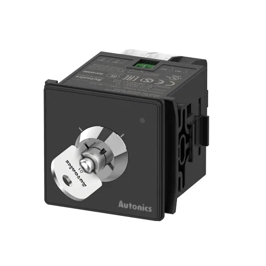 SF2KR-MRLR-A2B Selector de seguridad bloqueable 48x48mm negro 24VDC 1NA+2NC