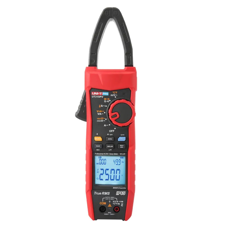 Pinza amperimétrica 1000A AC/DC, 1500/2500V AC/DC, con Bluetooth IP65
