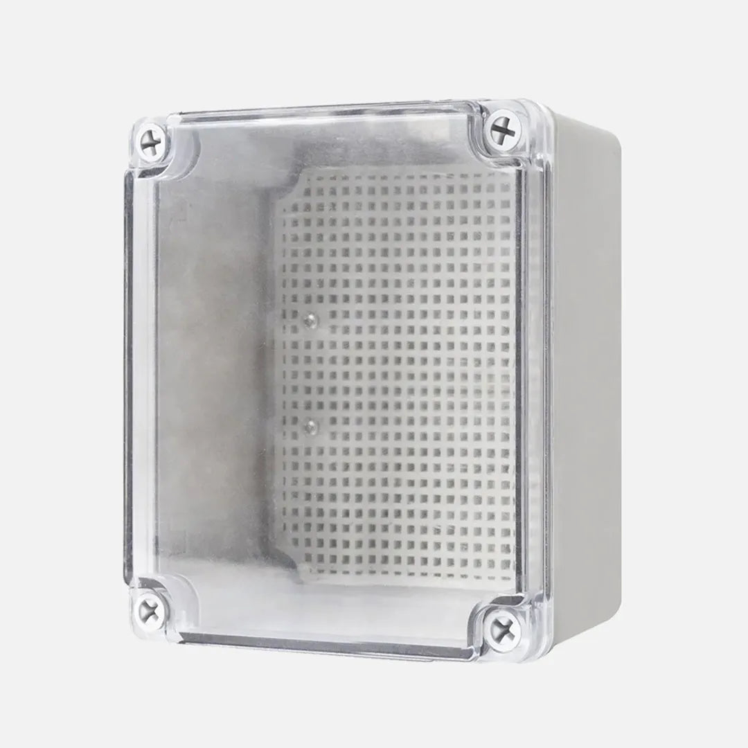 Caja de distribucion sobrep. p. trans. c/plat. 170HX140WX95Dmm Plastic PC IP67