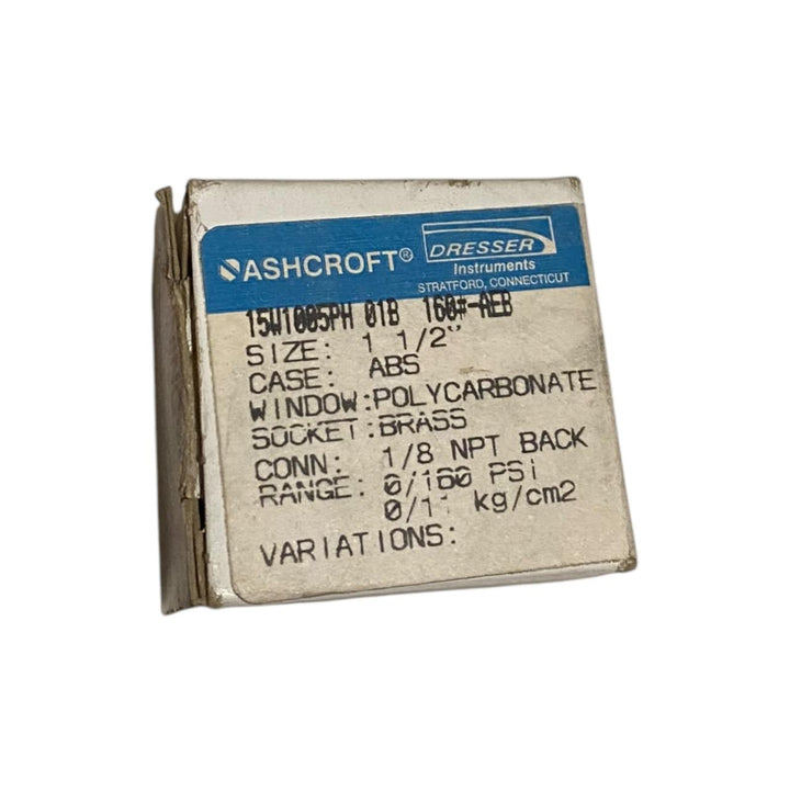 ASHCROFT 15W1005PH 01B 160#-AEB manómetro