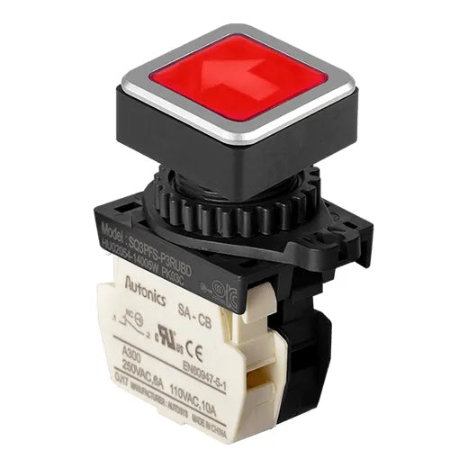 CUADR ROJO ARR-ABAJ 30mm NC RAZ 110-220V