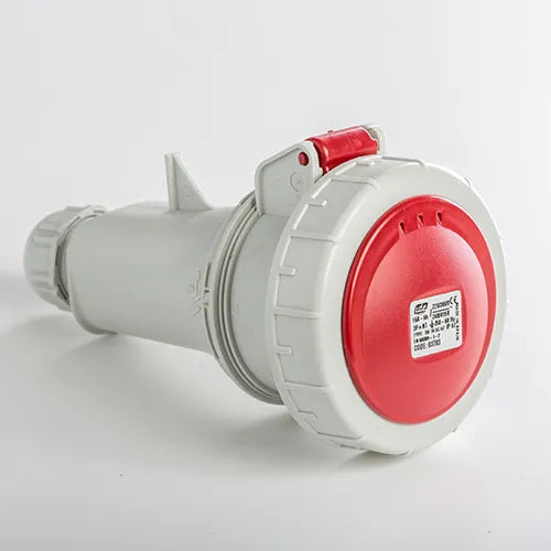 Base aérea 16A 3P+N+T 220/400VCA 6h Rojo IP66-IP67