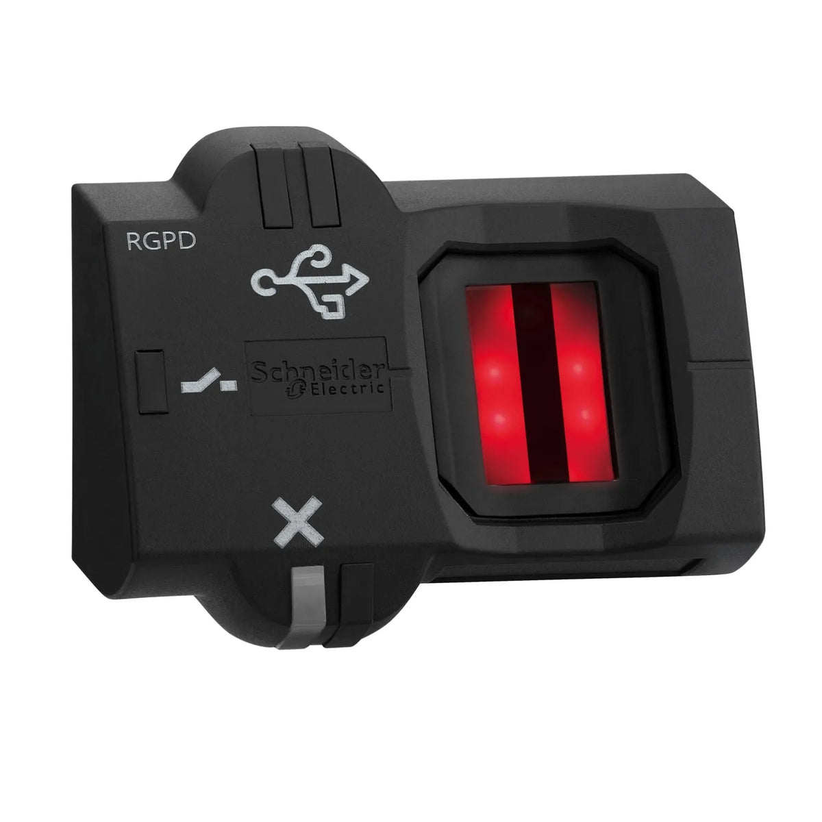 Interruptor biométrico monoestable PNP 22mm 200mA 24VDC cable 2m frontal IP65