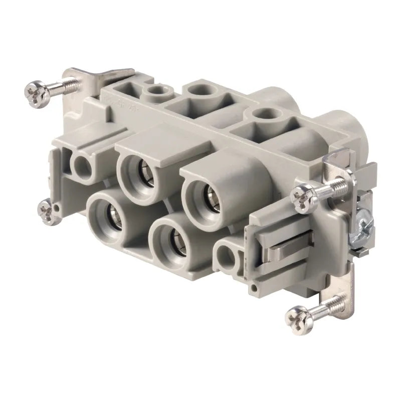 HDC S4/0 FS Inserto hembra combinado C/Tornillo 4P+0+PE 80A 830V Grupo 6