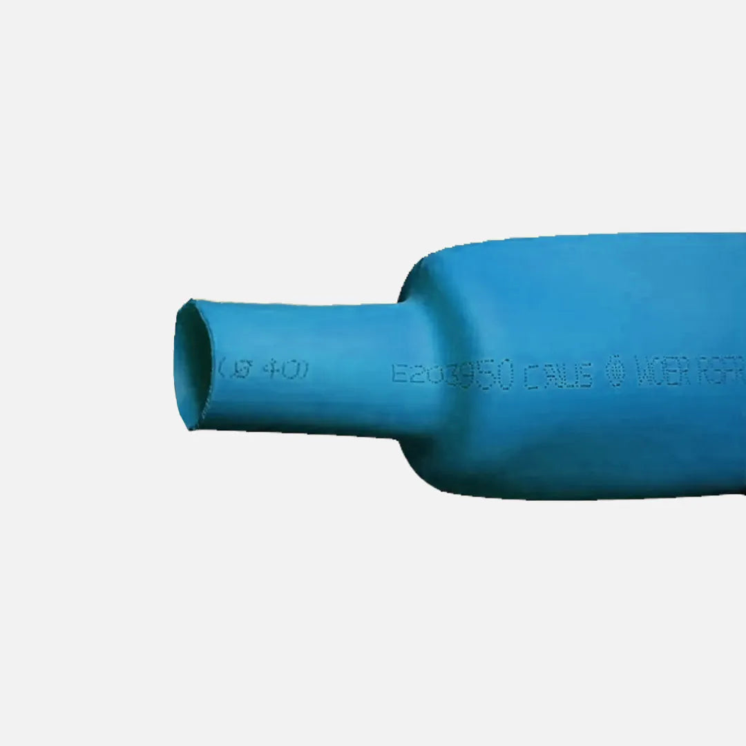 Tubo termocontráctil azul Contracción 2:1 3mm (1/8″) 20-18AWG