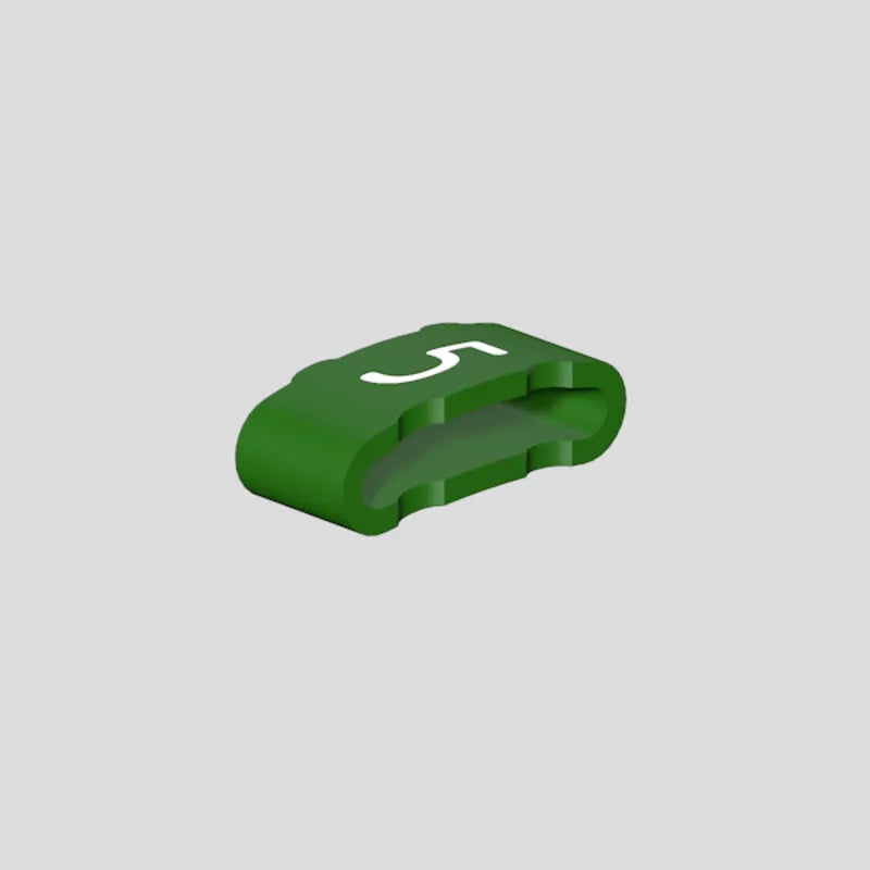 CLI M 2-4 GN/SW 5 CD Manguitos para soportes identificadores -5- Verde 500Pz