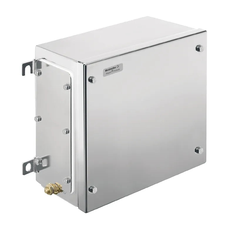 KLIPPON Caja EX con 3 placas de brida de acero inoxidable 260Hx260Wx150Dmm IP66