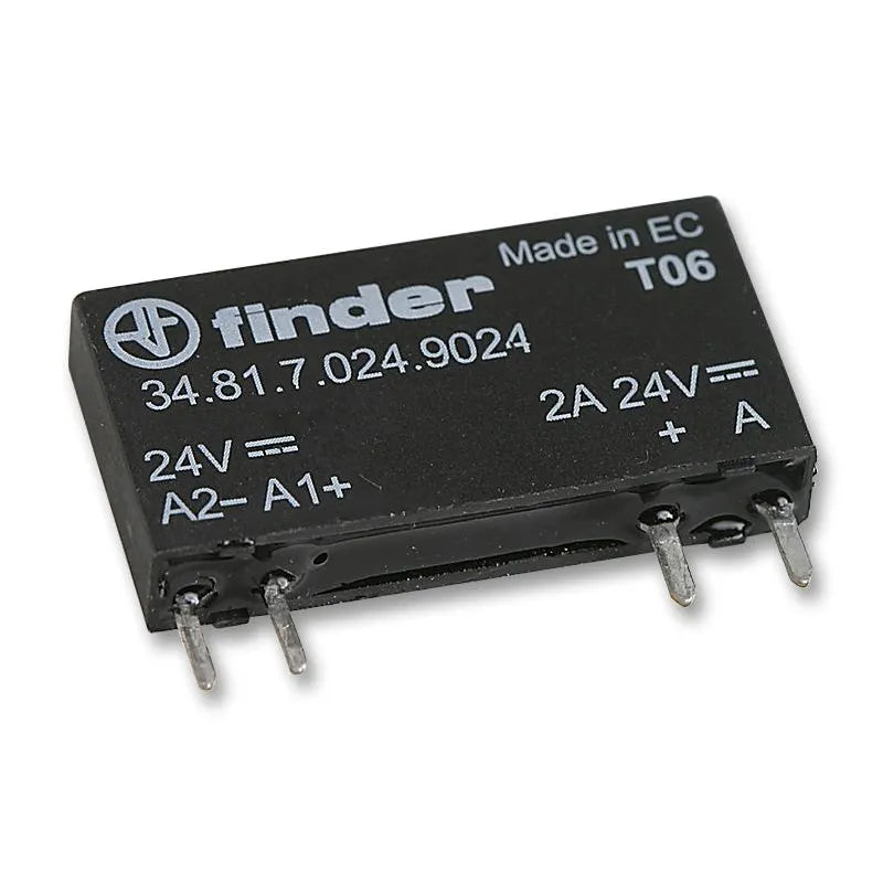 Relevador de estado solido ultra delgado 1NA 4 pines 6A Input 5VCD Output 24VCD