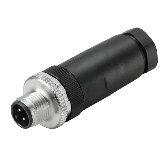 SAIS-8/9 Conector macho recto M12 8P PG9 Codigo A IP67