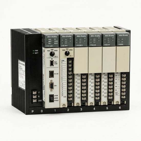 Allen Bradley 1746-p2 Con Rack 1746-a7 Ser B fuente de alimentación