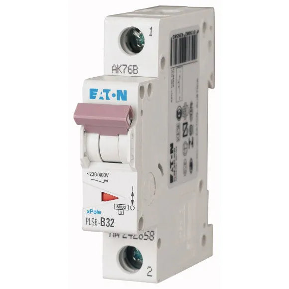 PLS6-B32-MW Xpole Interruptor termomagnético (ITM) 1P 32A 6kA Curva B