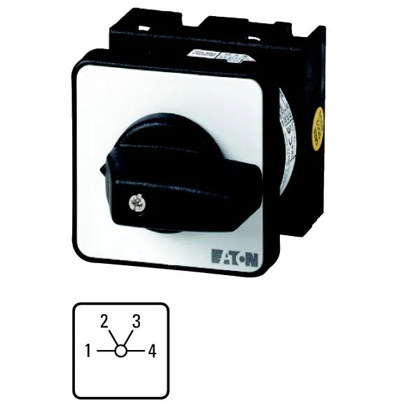 T0-2-8231/E Interruptor CAM de 4 pasos s/posición 0 1P 4 contactos 20A empotrar