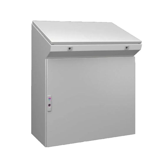 CX Pupitre compacto de chapa de acero 960Hx800Wx500Dmm 1 Puerta IP55 RAL7035