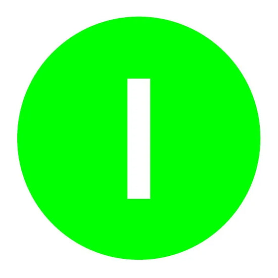 M22-XD-G-X1 RMQ-Titan Placa para Botón D-Plano Verde Símbolo -I-