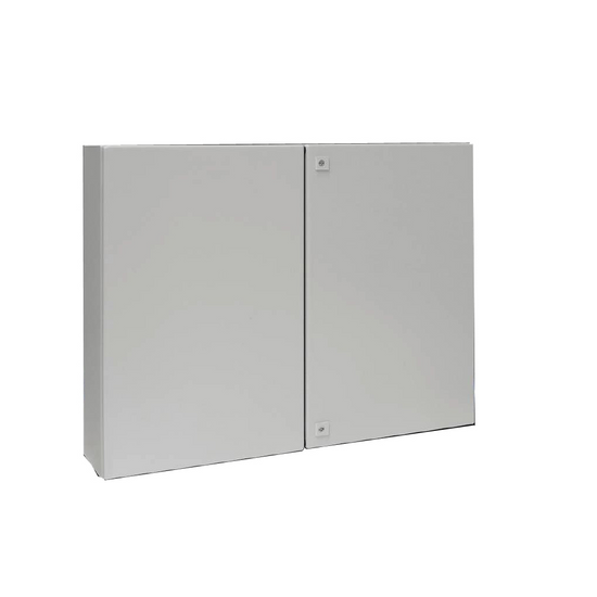 AE Gabinete mural de chapa de acero 2P 760Hx1000Wx210Dmm RAL7035 IP55 NEMA 12