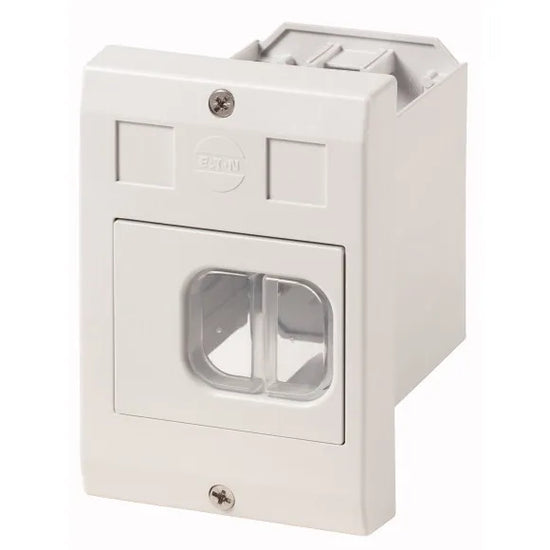 E-PKZ01-G Caja en puerta con membrana para PKZM01 montaje empotrar IP65.