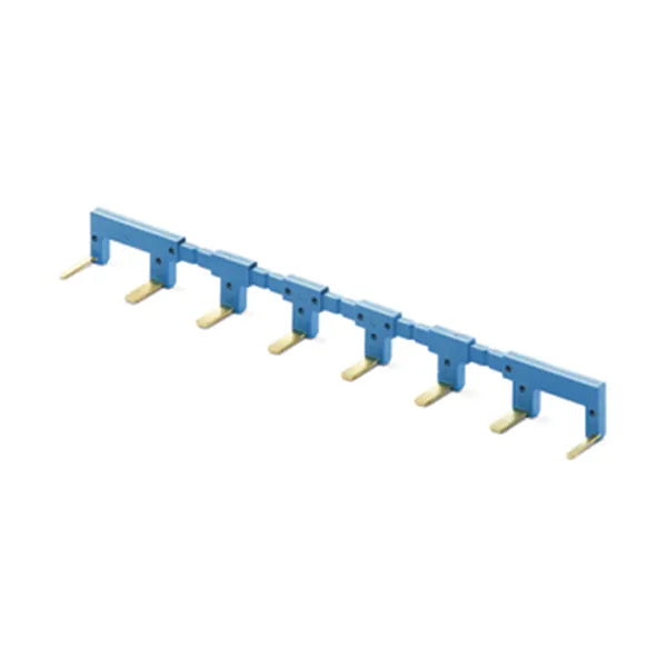 Puente de 8 terminales color azul 10A 250V para usarse con S22.32, S15.10/11