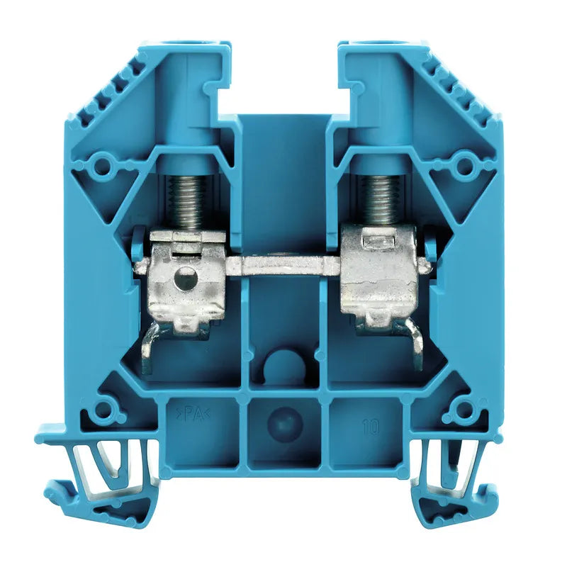 WDU 16 BL Clema de paso en color azul 16mm² 18-4AWG 76A 1000VCA