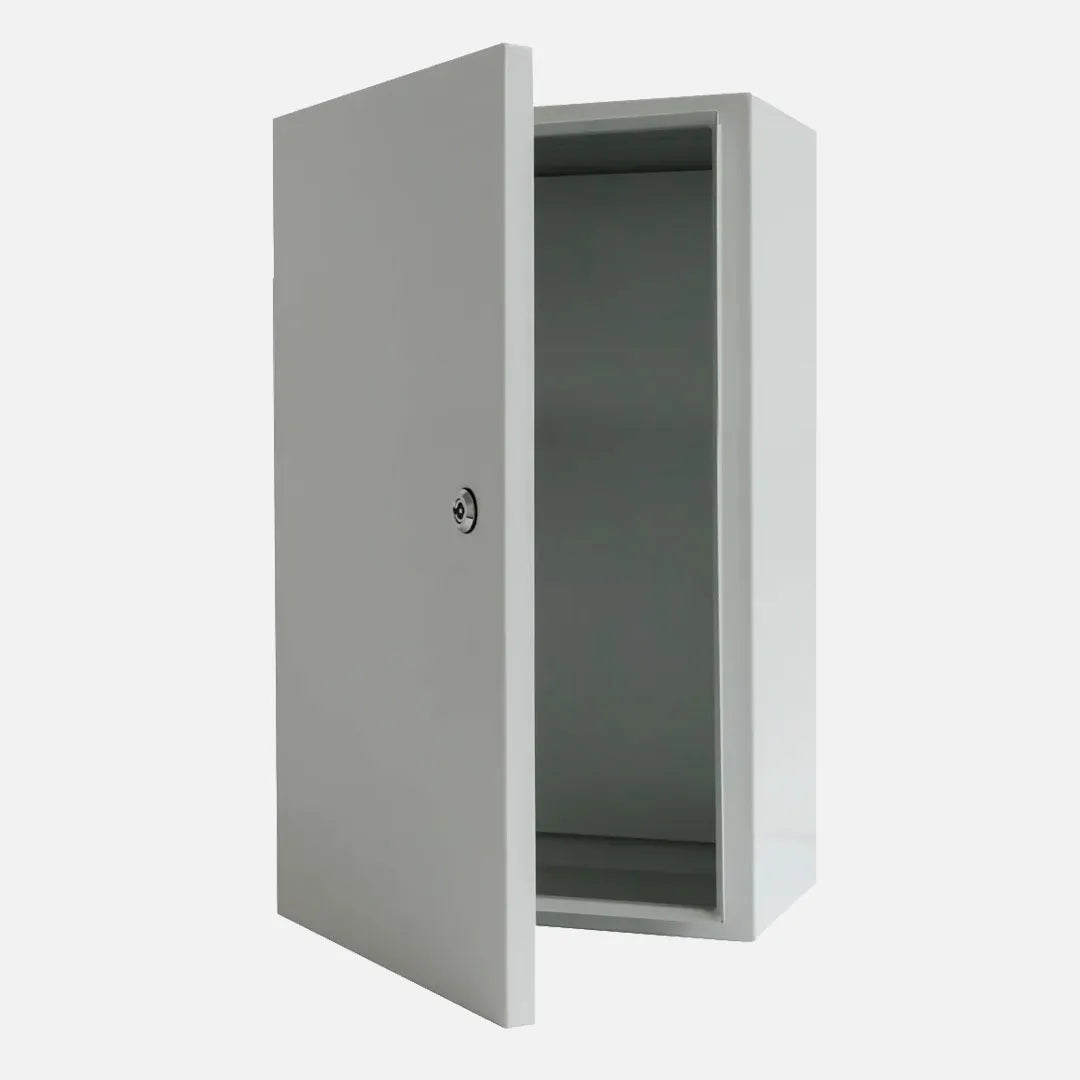 Gabinete mural c/plat. 1000Hx800Wx400Dmm Acero lam. en friogalv RAL7035 IP66