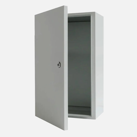 Gabinete mural c/plat. 1000Hx800Wx400Dmm Acero lam. en friogalv RAL7035 IP66