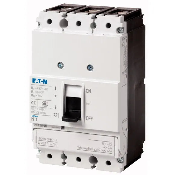 N1-63 Interruptor seccionador trifásico 3 posiciónes I-+-0 63A 690V IP20