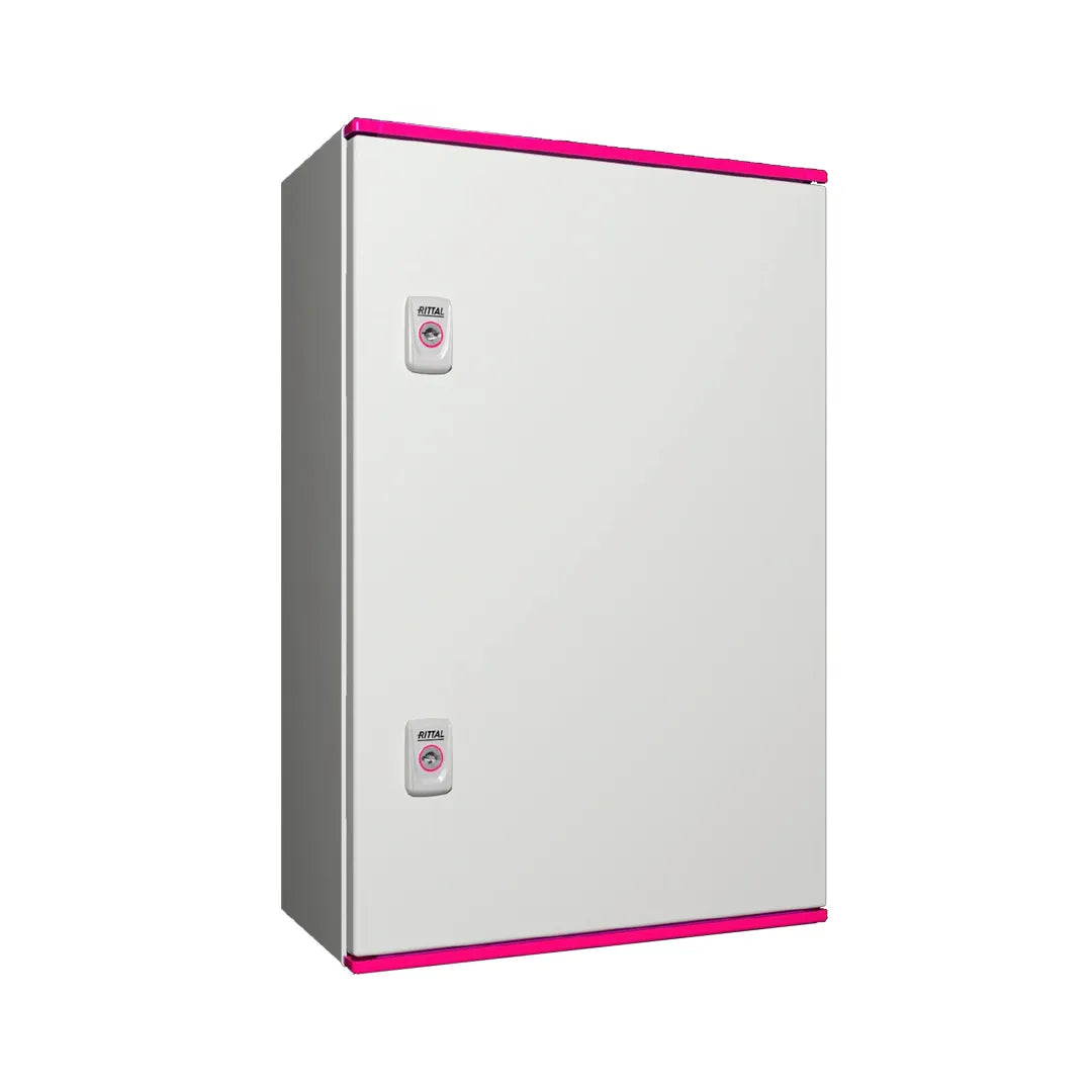 AX Gabinete mural de poliester 1P 600Hx400Wx200Dmm RAL7035 IP66 NEMA 4X