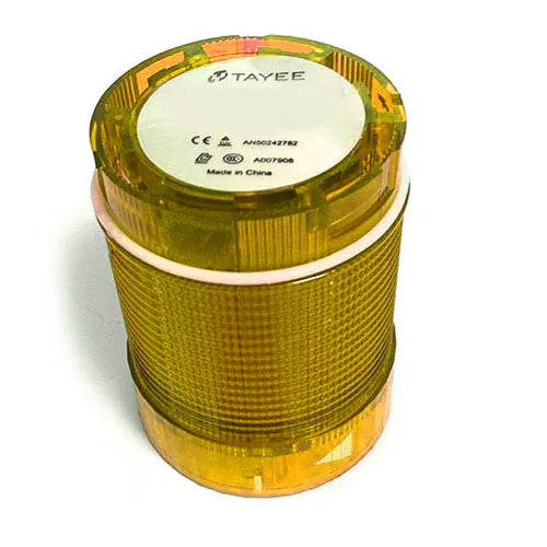 Módulo luminoso LED de Ø70mm Luz intermitente 220VAC Amarillo