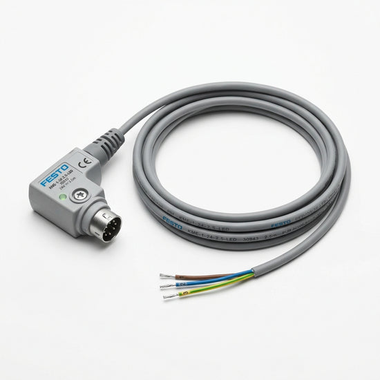 Festo 30943 KME-1-24-2.5-LED Conector tipo zócalo con cable