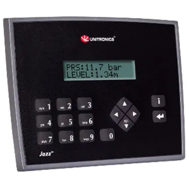 PLC+HMI textual 2 lineasx 16 caracteres+Teclado 6DI (2xHSC), 2D/AI, 2AI 8DO (PNP