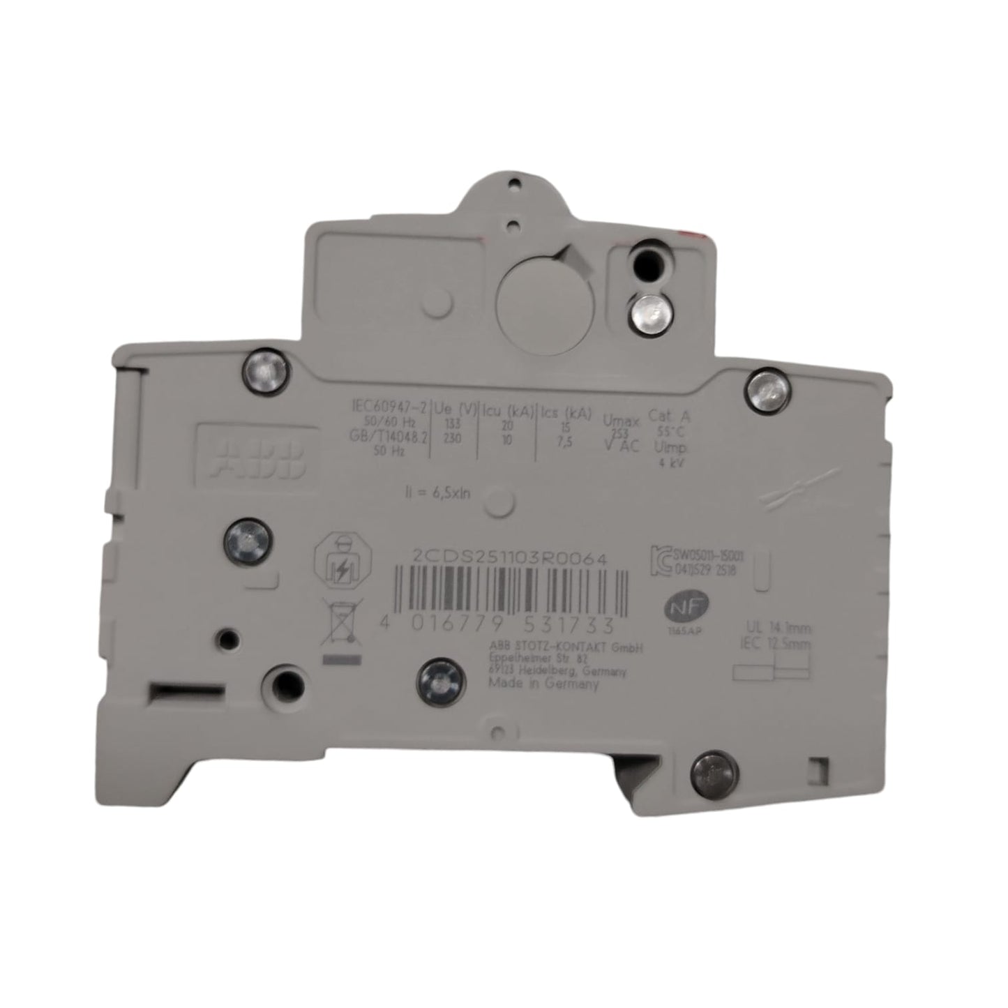 ABB S201-C6 NA 2CDS251103R0064 Interruptor termomagnético