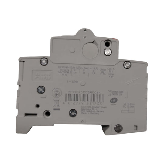 ABB S201-C6 NA 2CDS251103R0064 Interruptor termomagnético