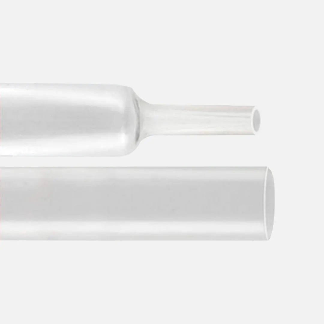 Tubo termocontráctil transparente Contracción 2:1 2mm (3/32″) <20AWG 400mts