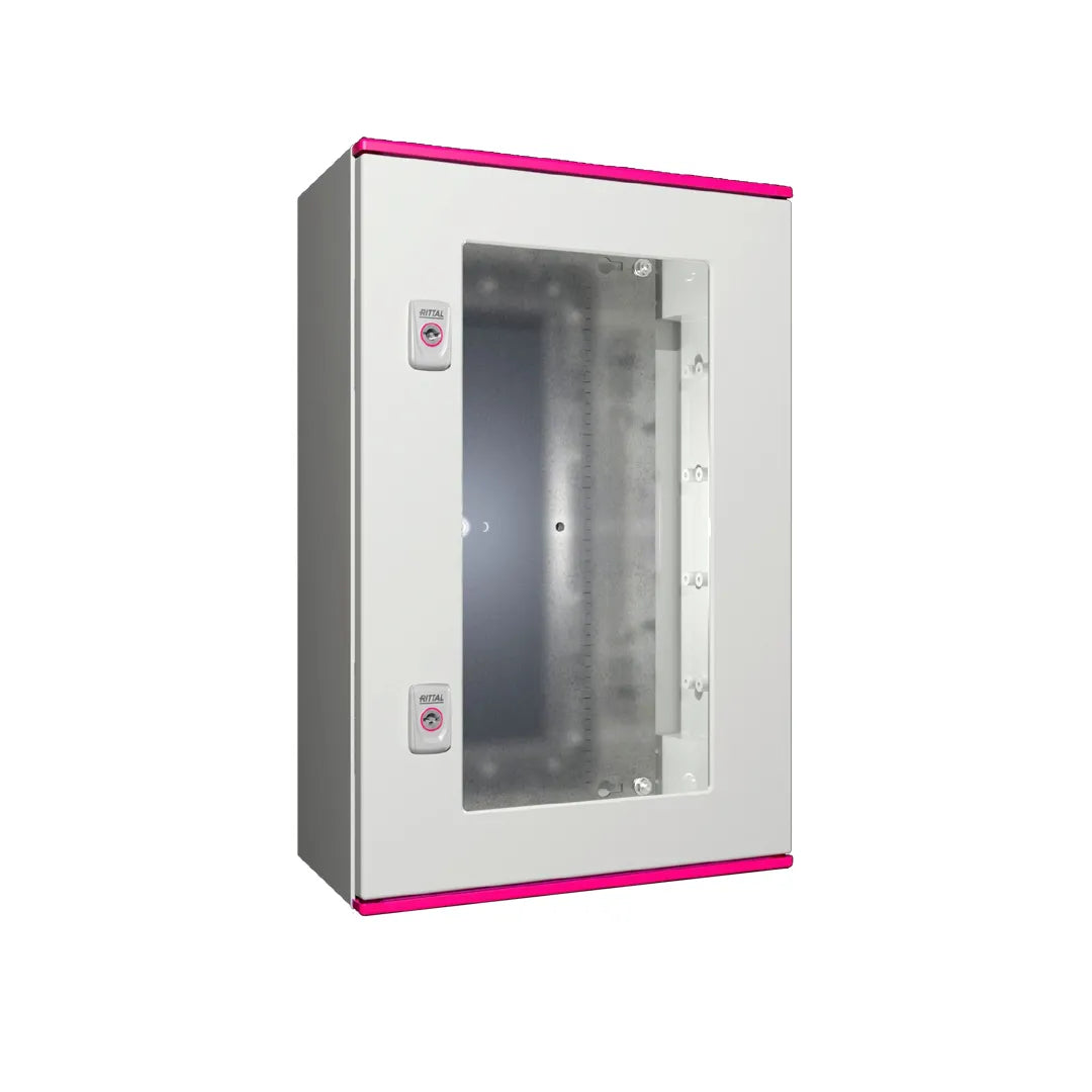 AX Gabinete mural de poliester 1P 600Hx400Wx200Dmm RAL7035 IP66 NEMA 4X