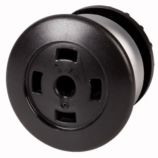 M22-DRP-S-X Botón sin placa Hongo Bisel plata 22mm Mantenido Cabezal/Negro