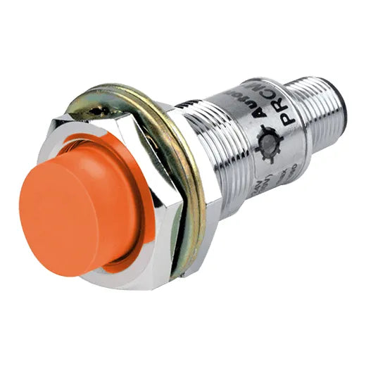 PRCM18-8DP Sensor inductivo M18 SN 8mm No rasante 24VCD PNP NA T/conector IP67