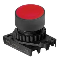 S2PR-P1R Botón pulsador redondo saliente 22mm momentáneo rojo