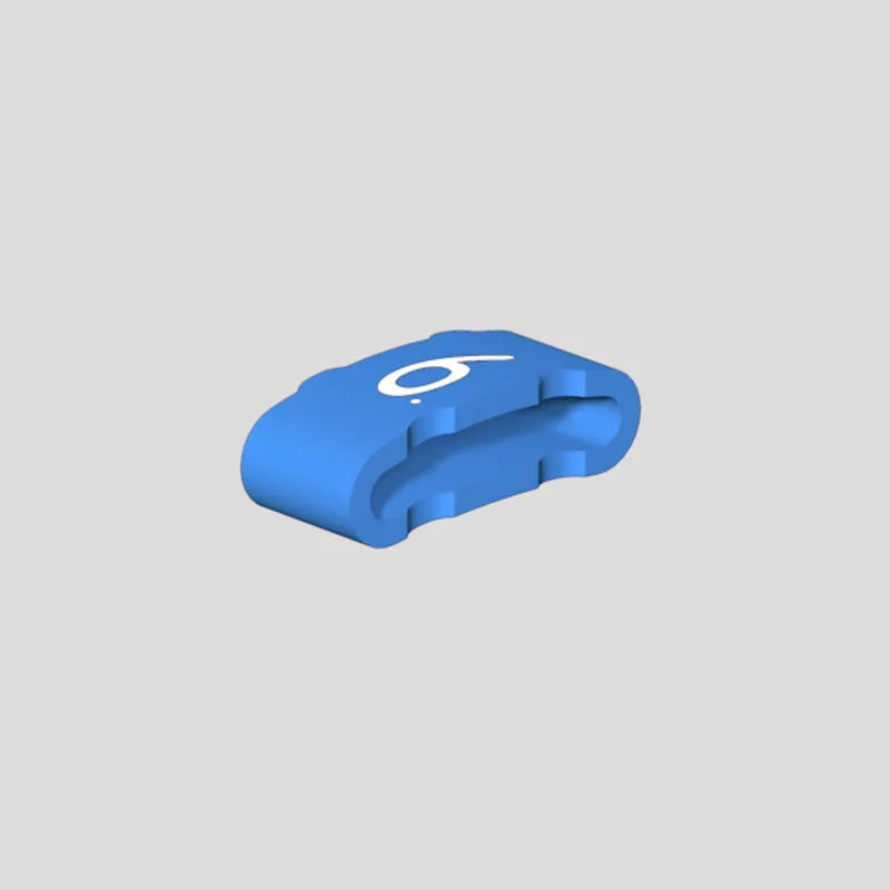 CLI M 2-4 BL/SW 6 CD Manguitos para soportes identificadores -6- Azul 500Pz