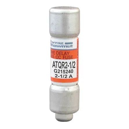 Fusible clase CC acción retardada 2.5A 600VAC 300VDC mont. en clip 200kA IR