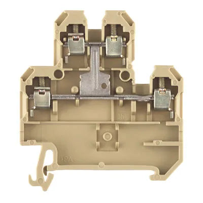 DK 4QV/35 Clema 2-Pisos 1-potencial 4mm² 20-12AWG 10A 400VCA Beige