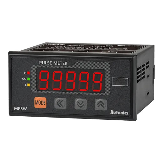 MP5W-41 Medidor de pulsos LED 5dig 96WX48Hmm 100-240VAC 3XRelay