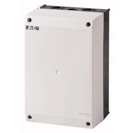 CI-K4-125-TS Caja aislada con riel de montaje 240Hx160Wx125D Montaje panel IP65