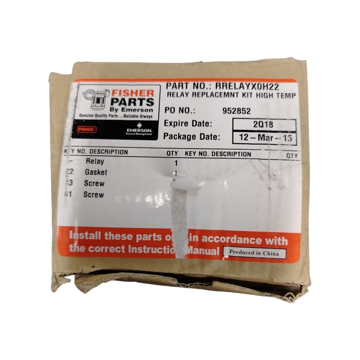 Emerson RRELAYX0H22 Kit de reemplazo para relé