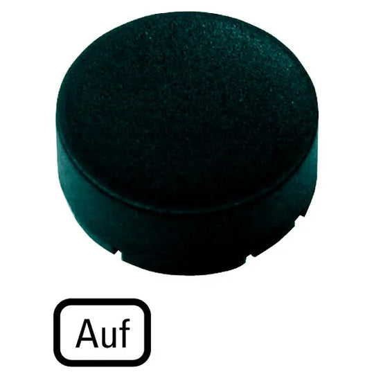 M22-XDH-S-D3 RMQ-Titan Placa para Botón Diseño-Saliente color Negro -AUF-