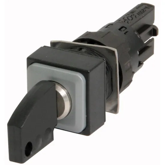 Q18S1R-WS Selector cuadrado 18X18mm con Llave 2pos 16mm Mantenido -I-0- Blanco