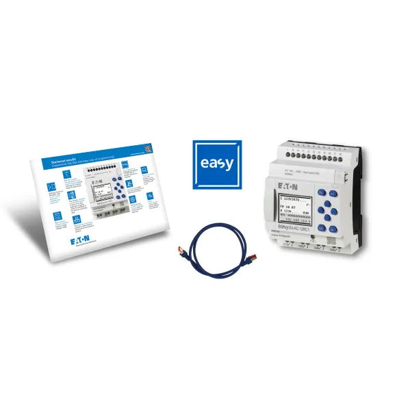 EASY-BOX-E4-DC1 STARTER KIT CPU DC-12TC1 24VCD CABLE DE COM Y LICENCIA