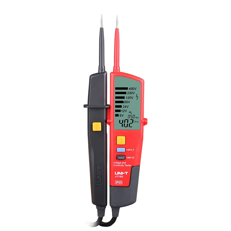 Detector de voltaje y continuidad de CA sin contacto 6-690V, 50/60Hz pant. LCD