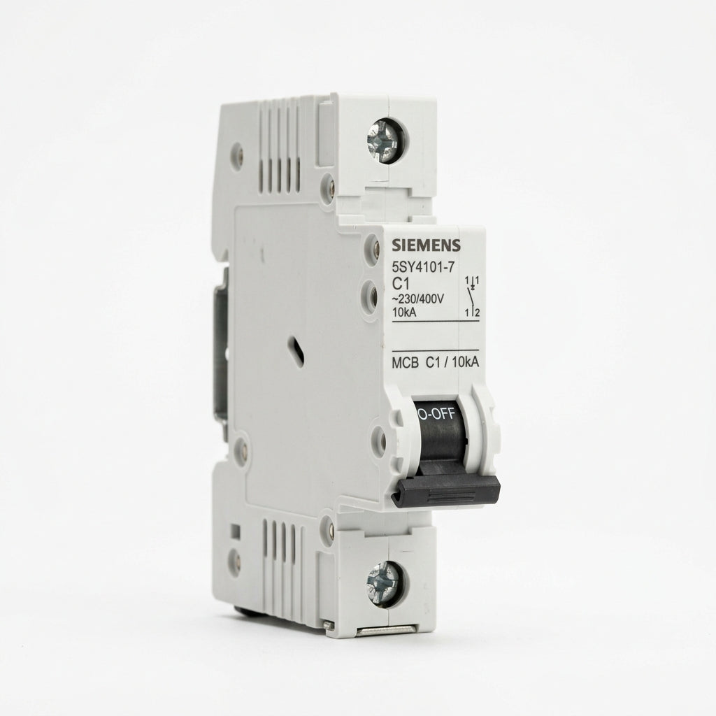 SIEMENS 5SY4101-7 MCB C1+ 5ST3010 230/400V INTERRUPTOR CON DETALLE